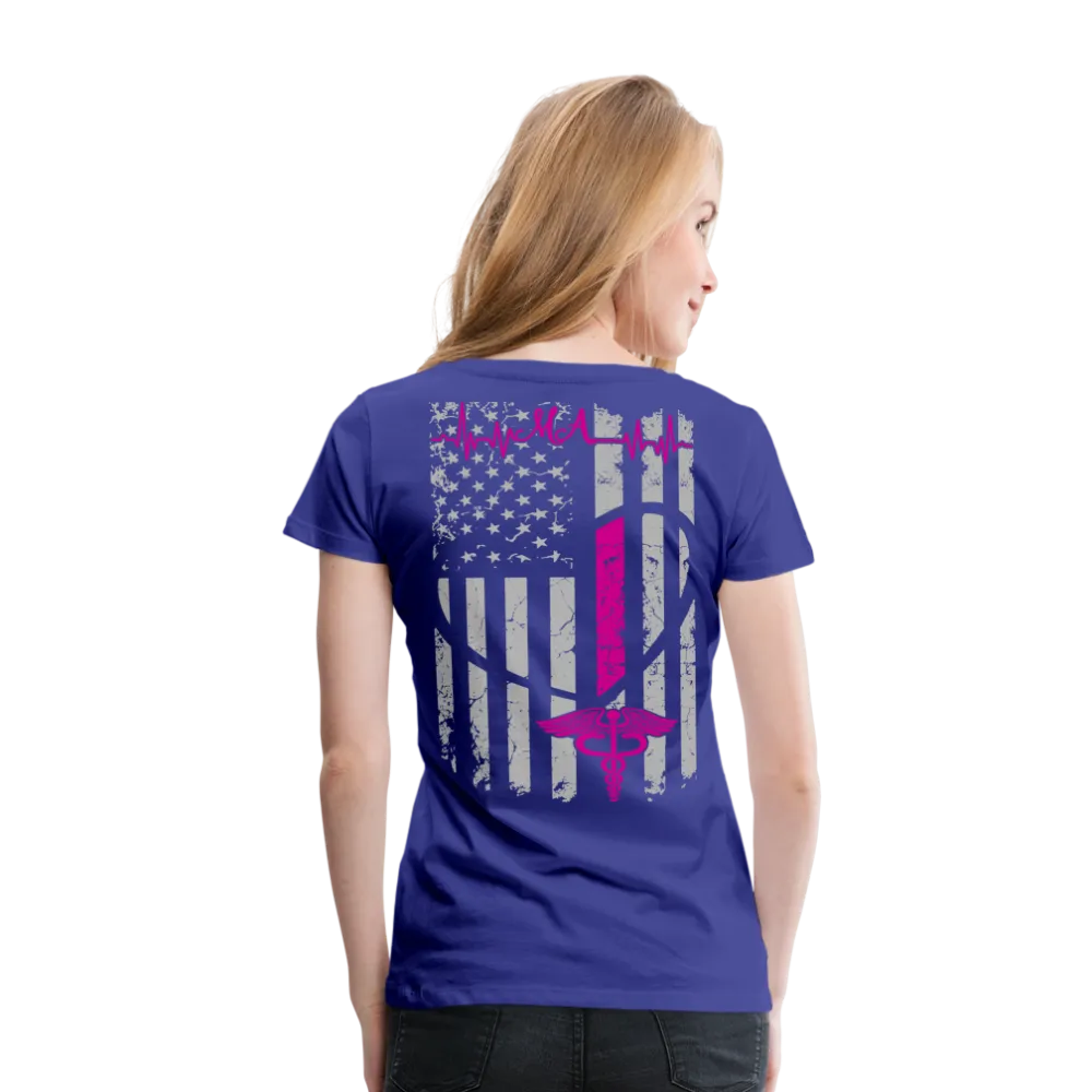 Medical Assistant Flag  Women’s Premium T-Shirt (CK1245) Updated  