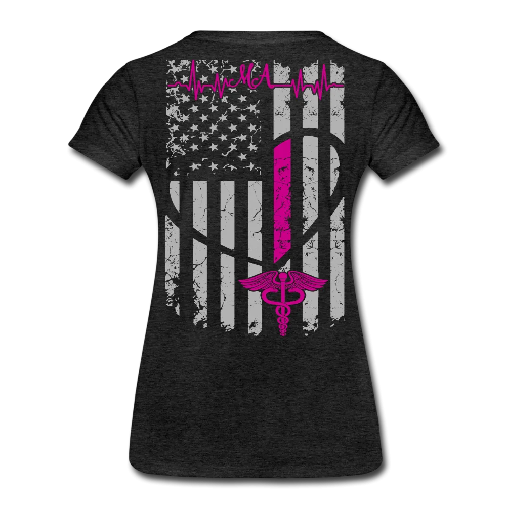 Medical Assistant Flag  Women’s Premium T-Shirt (CK1245) Updated  