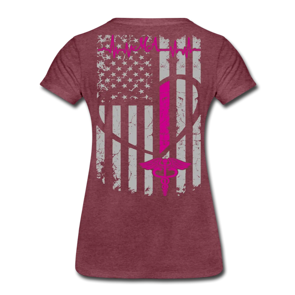 Medical Assistant Flag  Women’s Premium T-Shirt (CK1245) Updated  