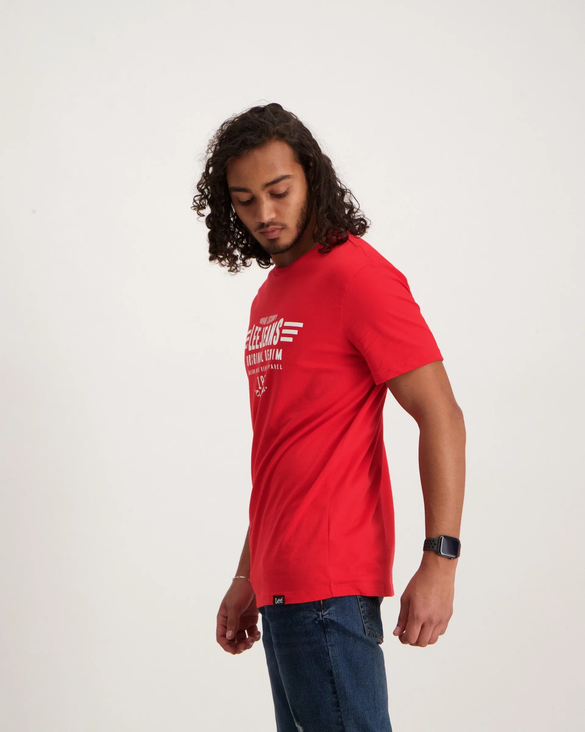 Men's Luxury Denim Shirt - Red