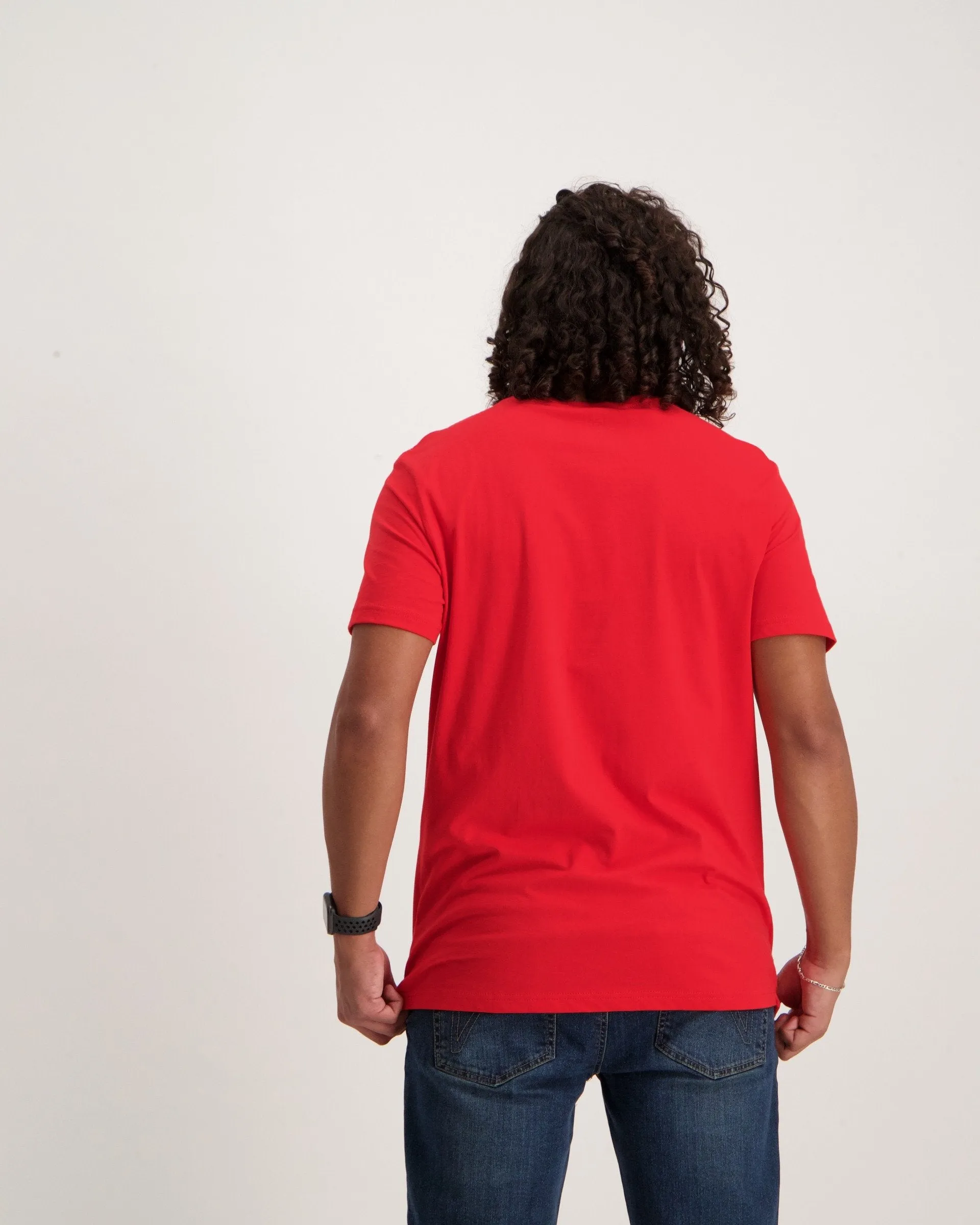 Men's Luxury Denim Shirt - Red