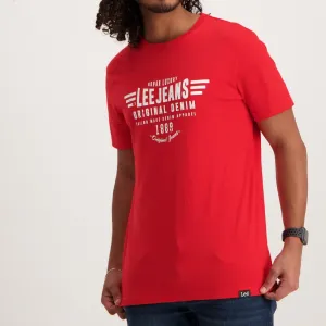Men's Luxury Denim Shirt - Red