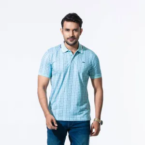 Mens Pastel Green Polo T-Shirt