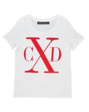 Men's Red on White - CXD T-Shirt
