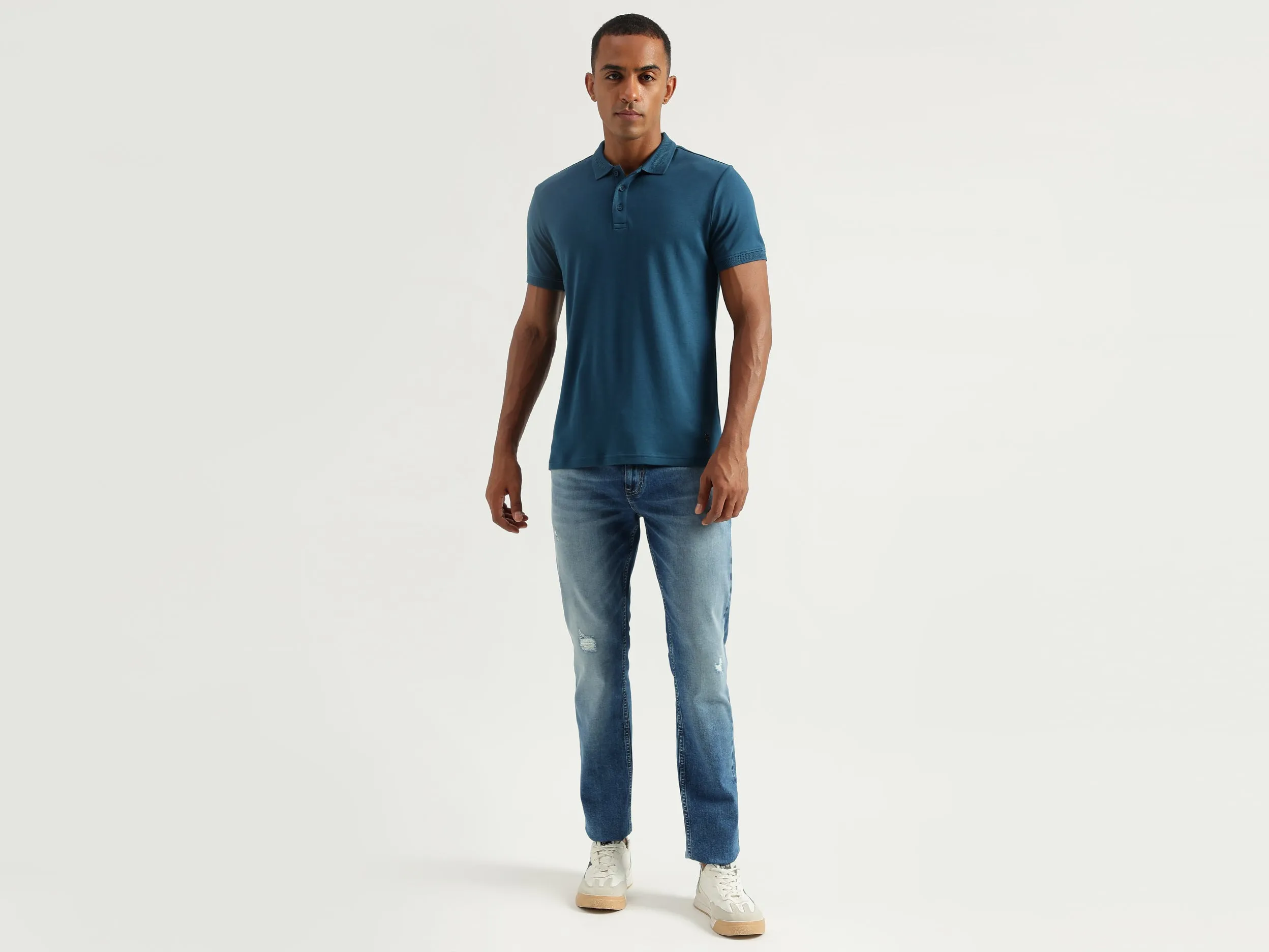 Men's Solid Straight Fit Jeans