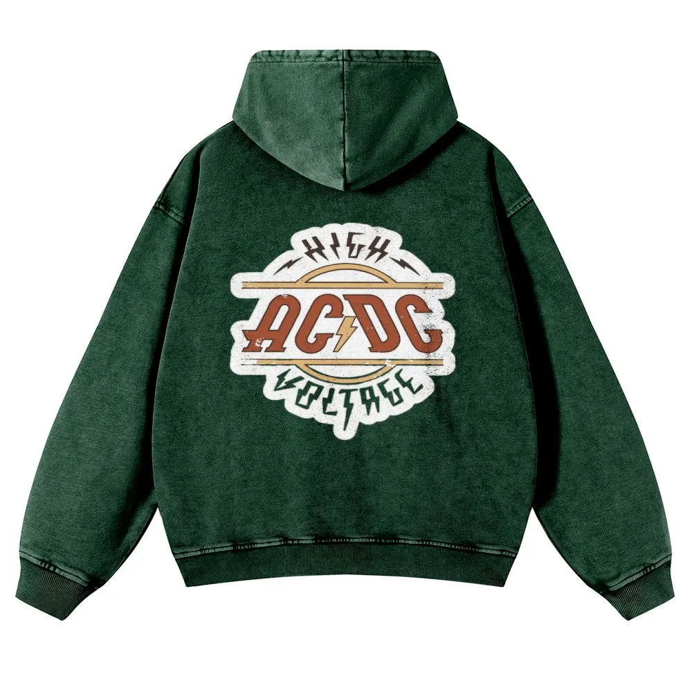 Mens Vintage ACDC Rock Band Hoodies