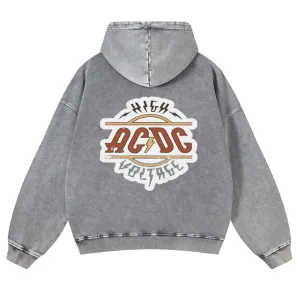 Mens Vintage ACDC Rock Band Hoodies