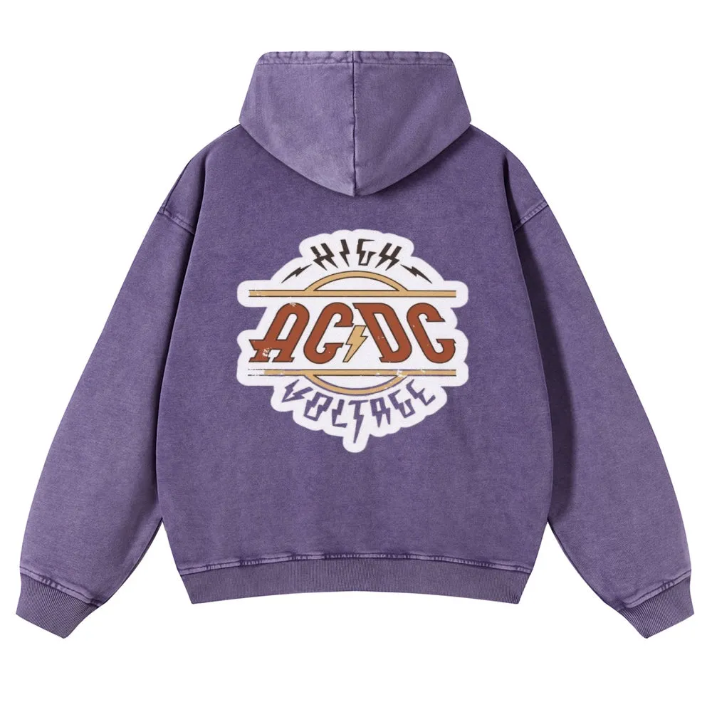 Mens Vintage ACDC Rock Band Hoodies