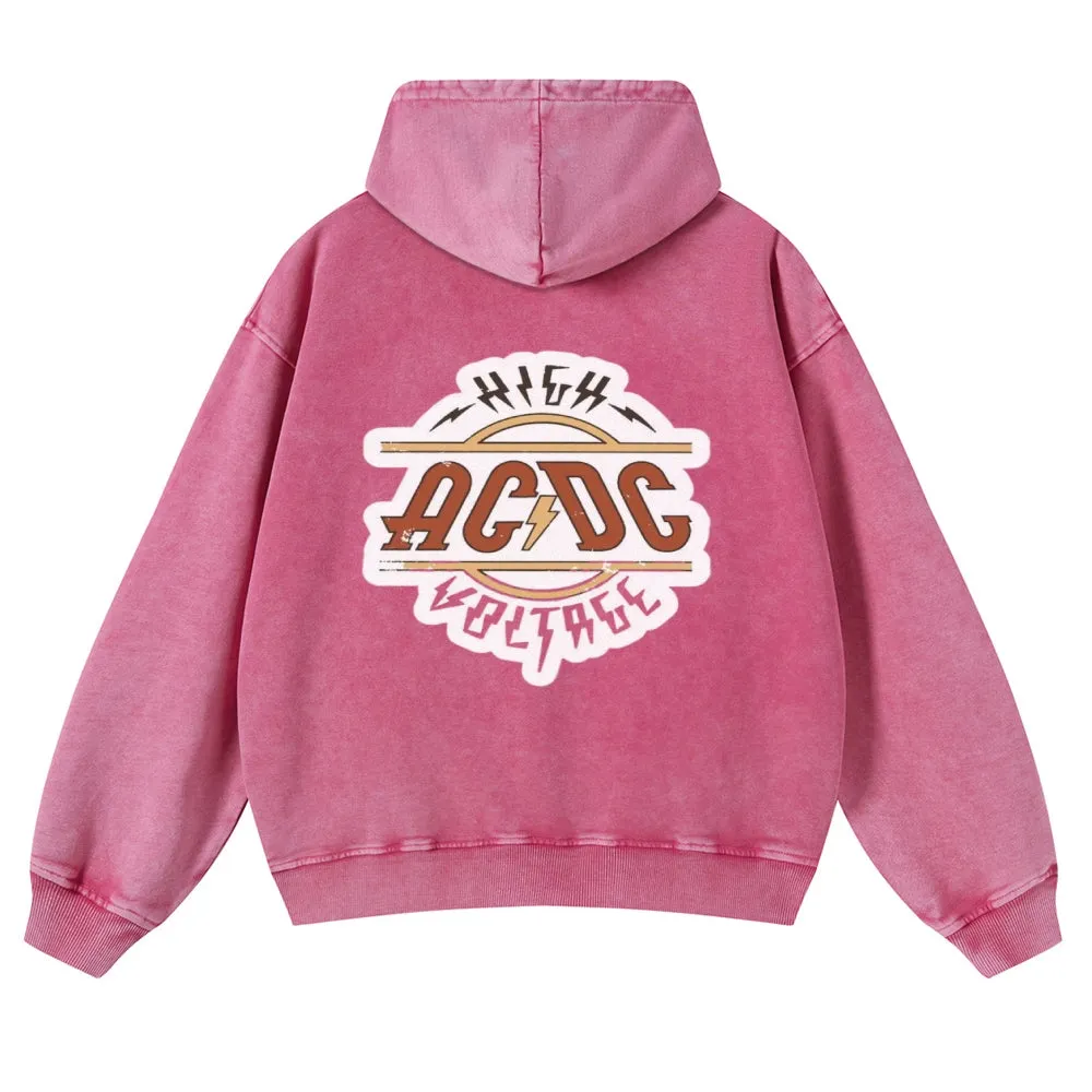 Mens Vintage ACDC Rock Band Hoodies
