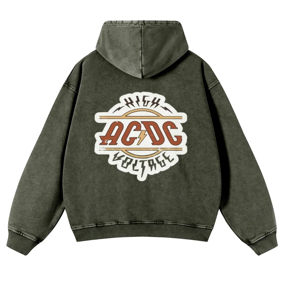 Mens Vintage ACDC Rock Band Hoodies