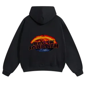 Mens Vintage Black Sabbath Rock Hoodies