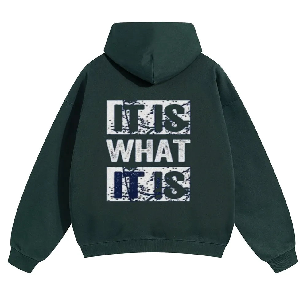 Mens Vintage It Is What It Is Hoodies
