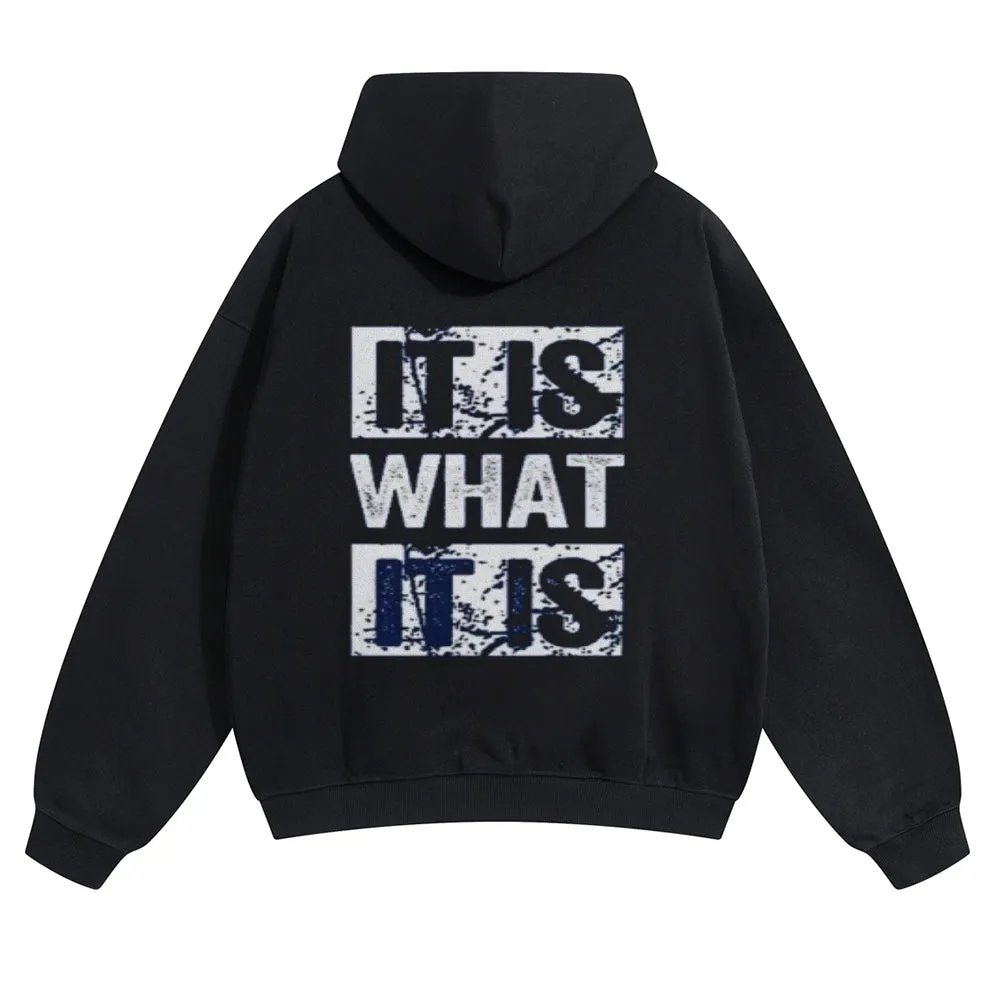 Mens Vintage It Is What It Is Hoodies