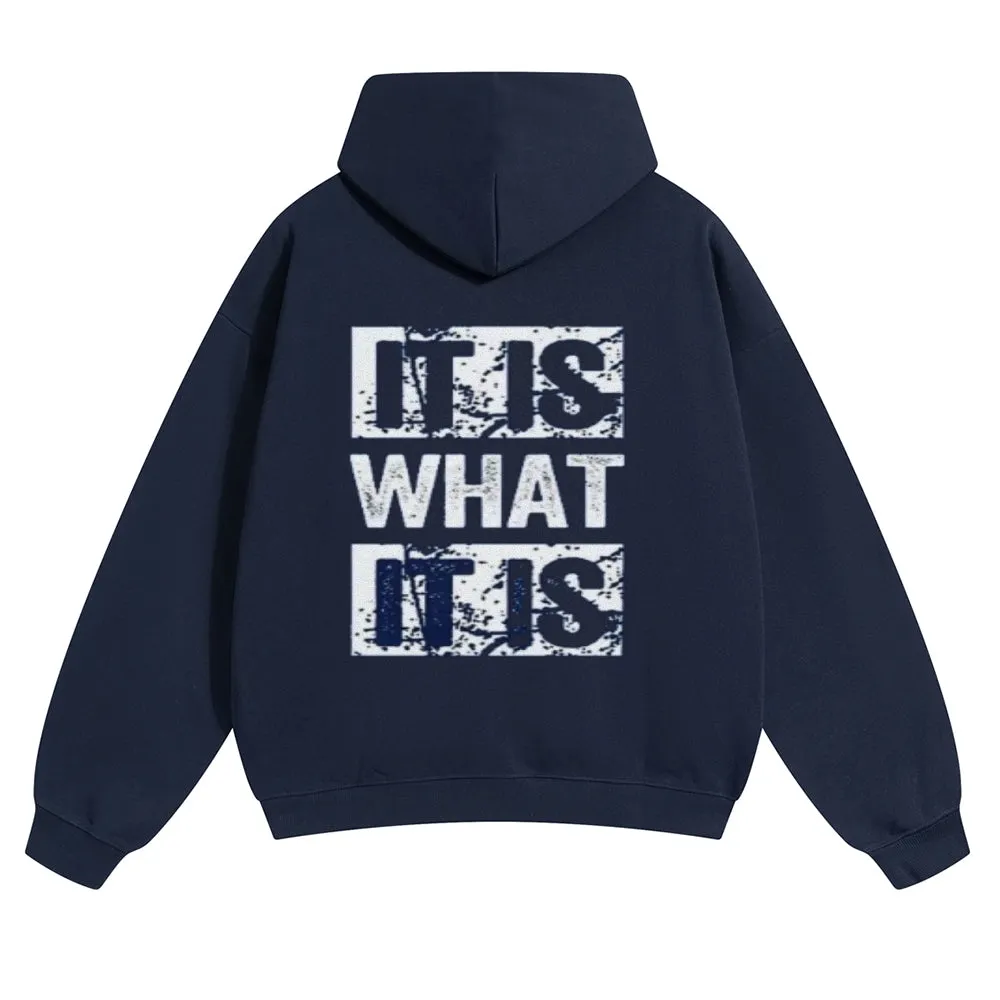 Mens Vintage It Is What It Is Hoodies
