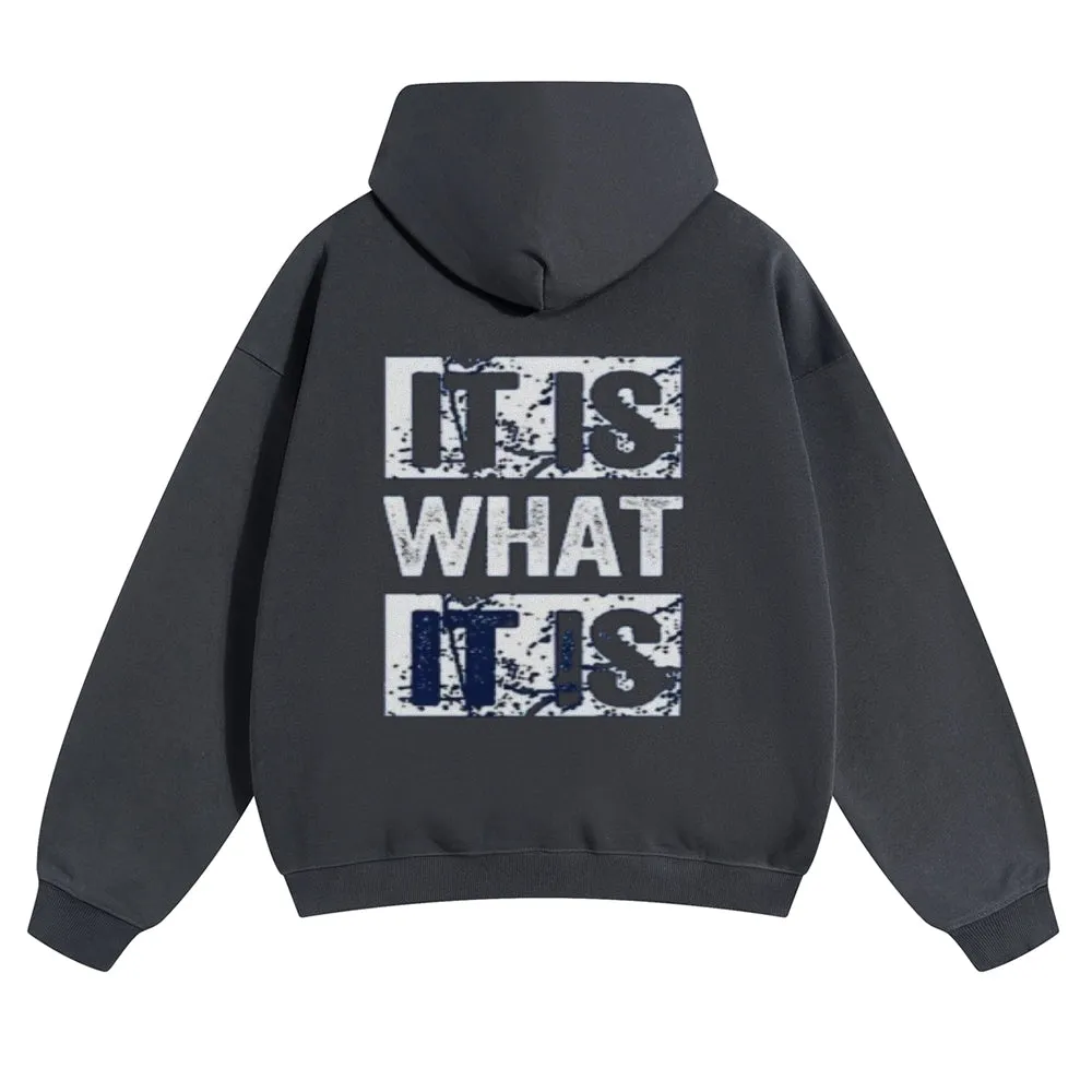 Mens Vintage It Is What It Is Hoodies