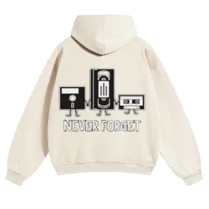 Mens Vintage Never Forget Hoodies