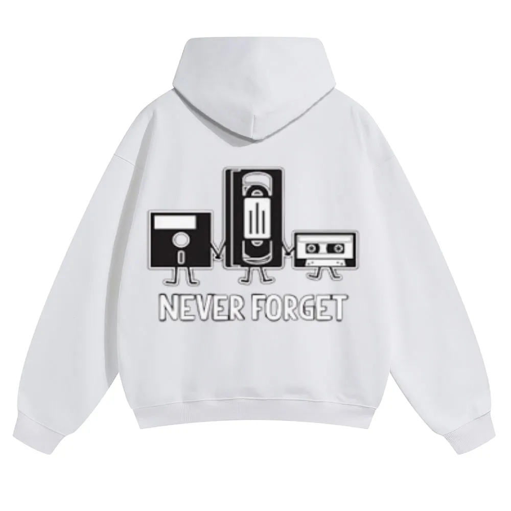 Mens Vintage Never Forget Hoodies