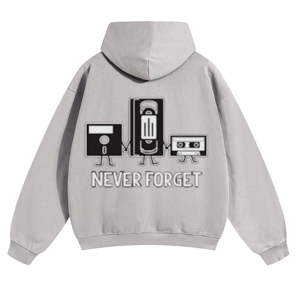 Mens Vintage Never Forget Hoodies