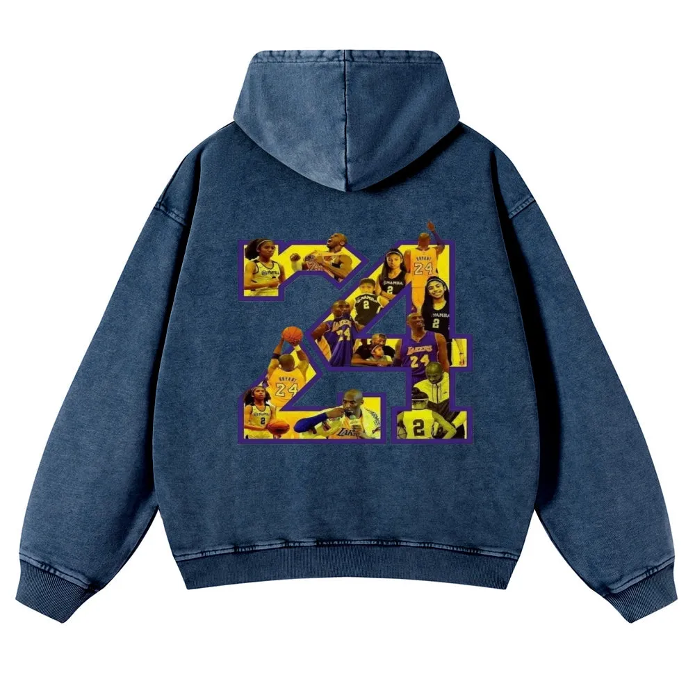 Mens Vintage No. 24 Kobe Hoodies