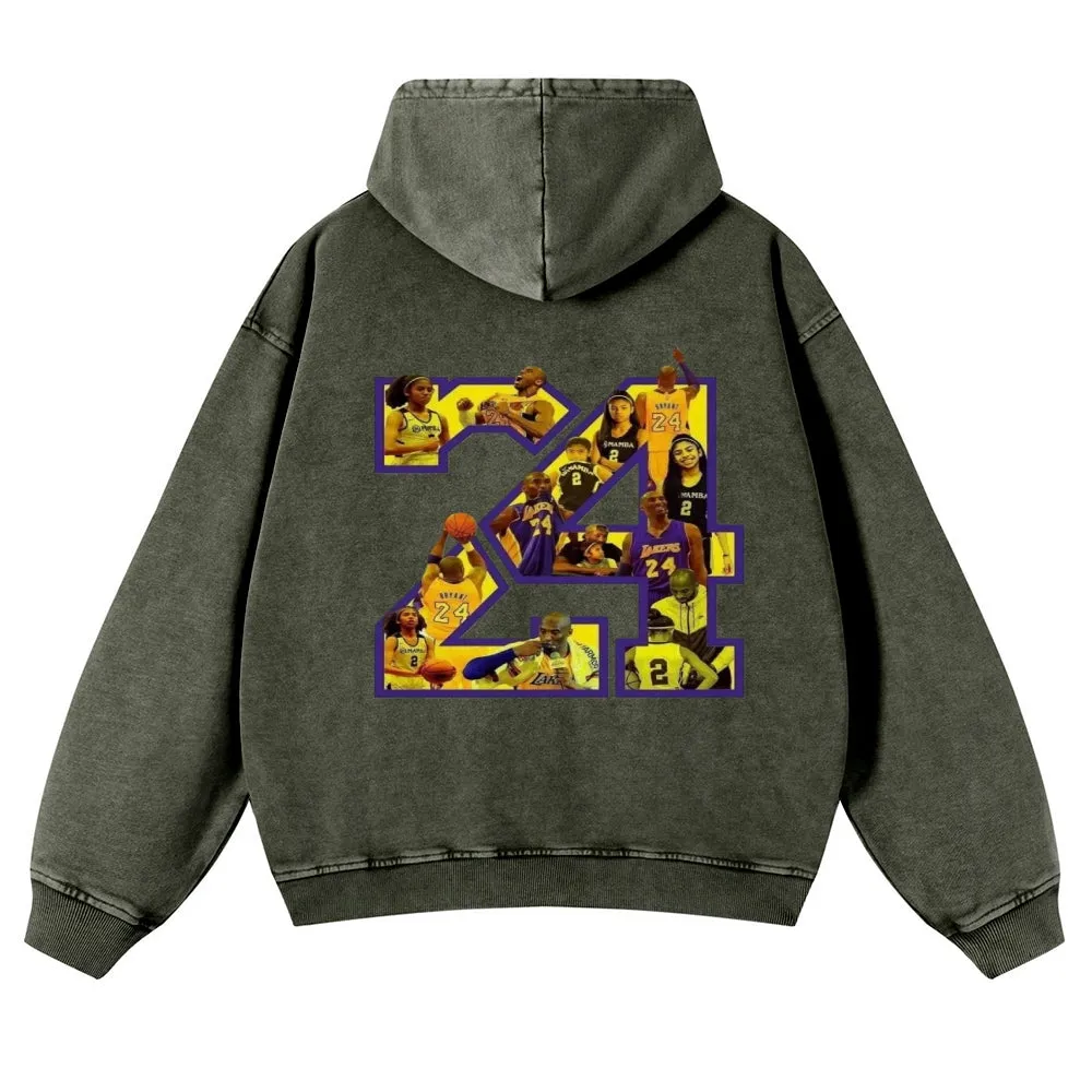 Mens Vintage No. 24 Kobe Hoodies