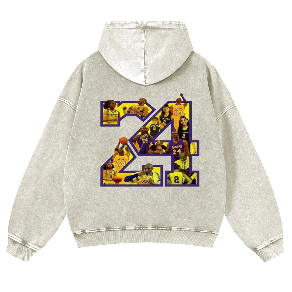 Mens Vintage No. 24 Kobe Hoodies