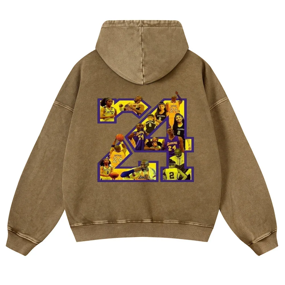 Mens Vintage No. 24 Kobe Hoodies