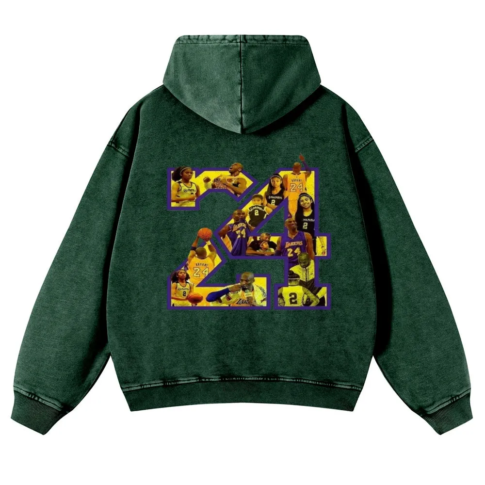 Mens Vintage No. 24 Kobe Hoodies
