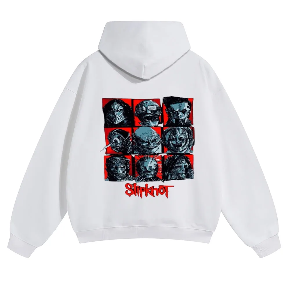 Mens Vintage Slipknot Rock Band Hoodies