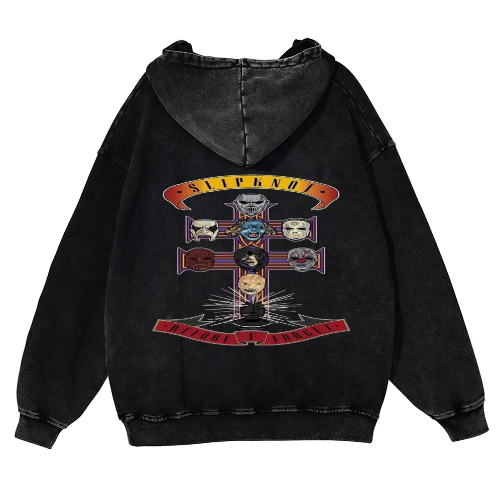Mens Vintage Slipknot Rock Band Hoodies