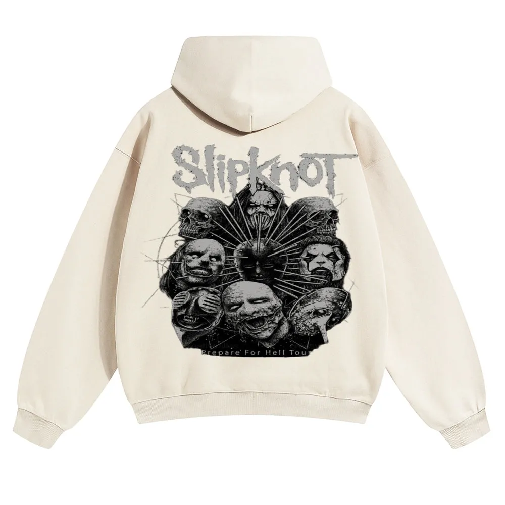 Mens Vintage Slipknot Rock Band Hoodies