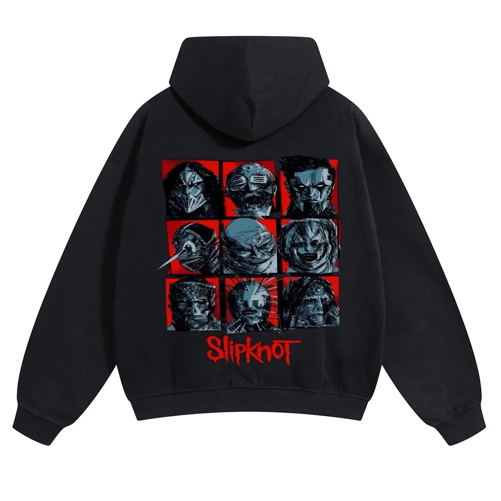 Mens Vintage Slipknot Rock Band Hoodies