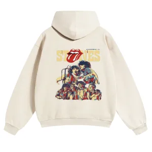 Mens Vintage The Rolling Stones Rock Band Hoodies