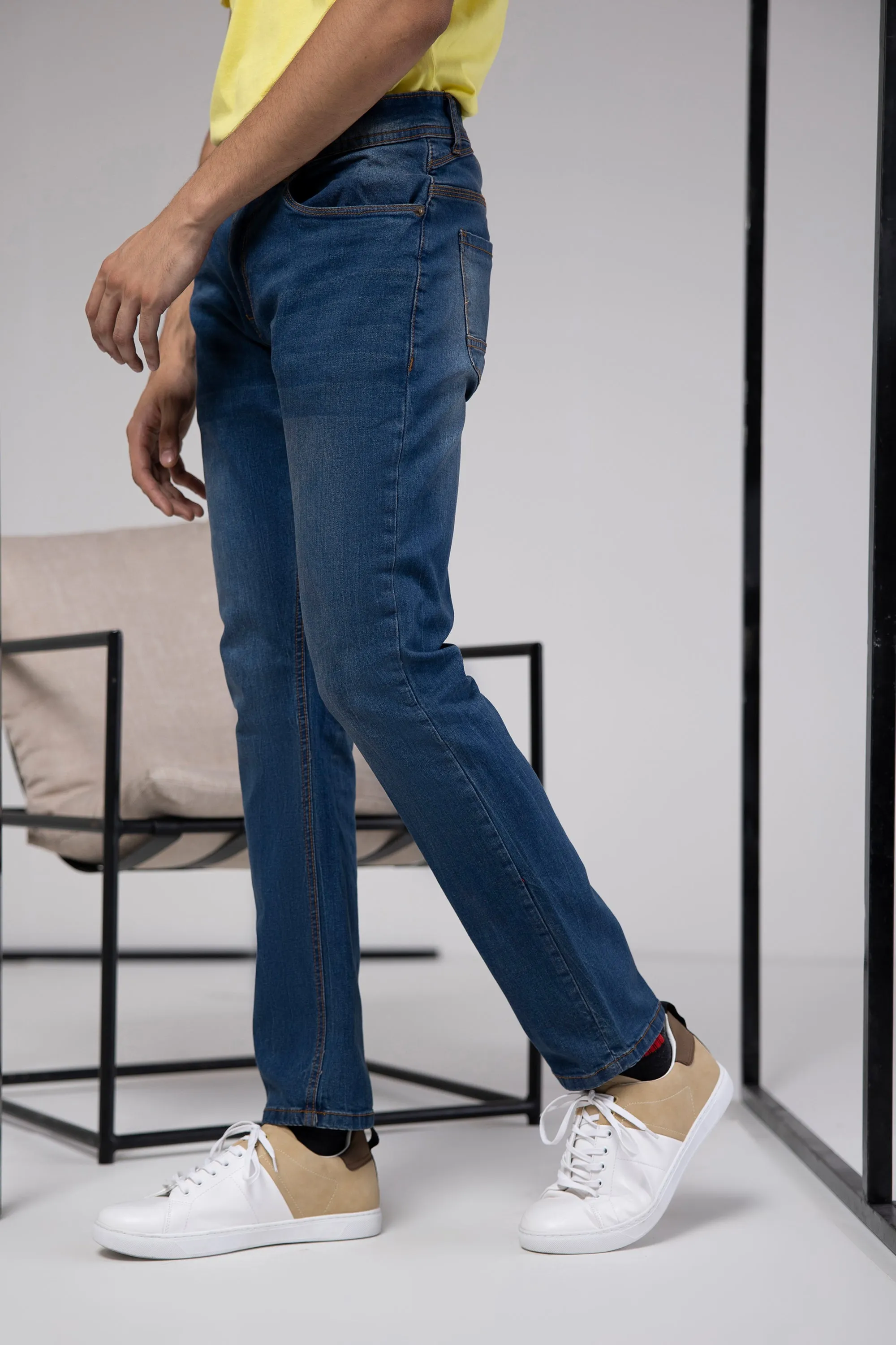 Mid-Blue Jeans