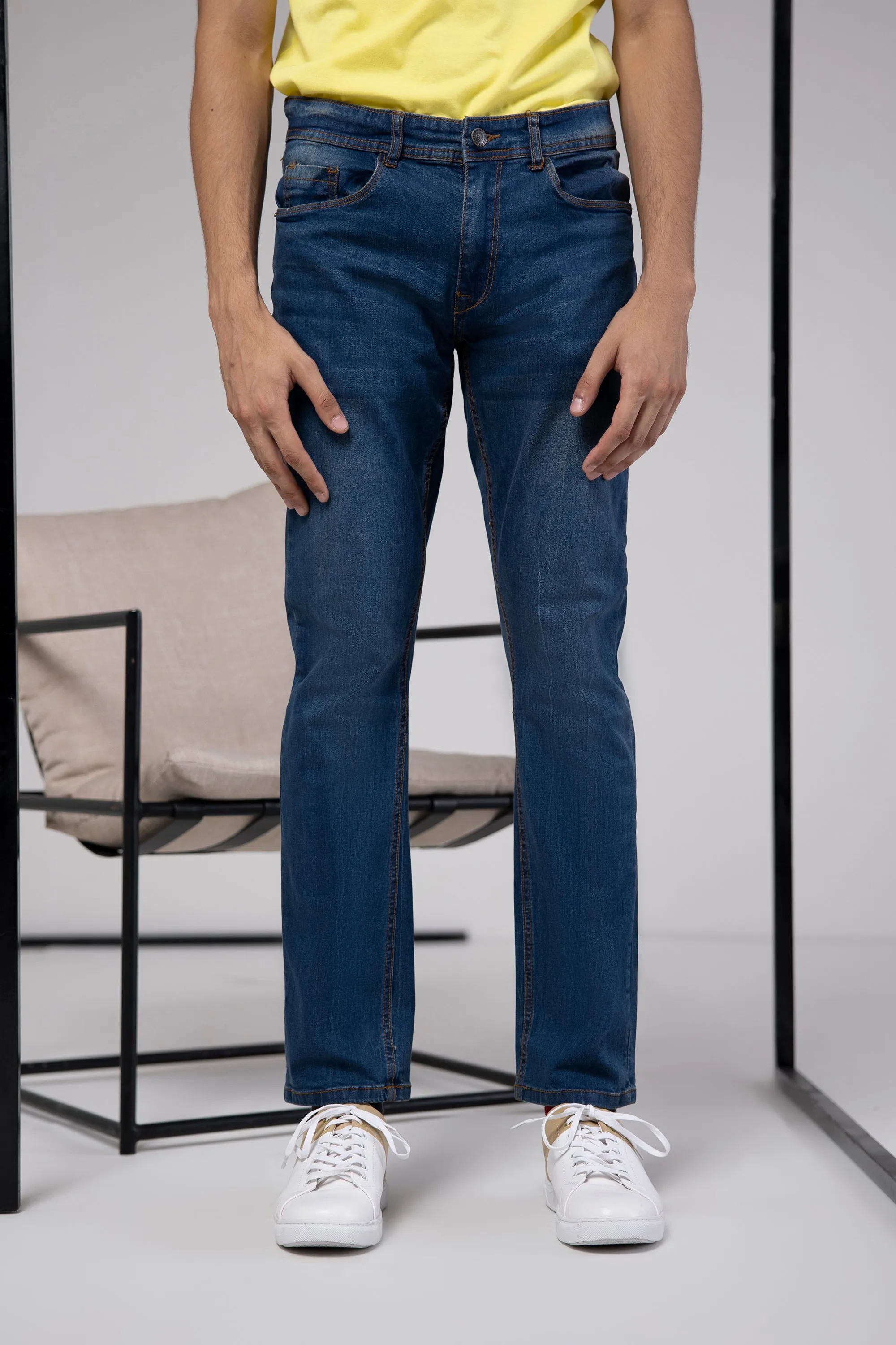 Mid-Blue Jeans