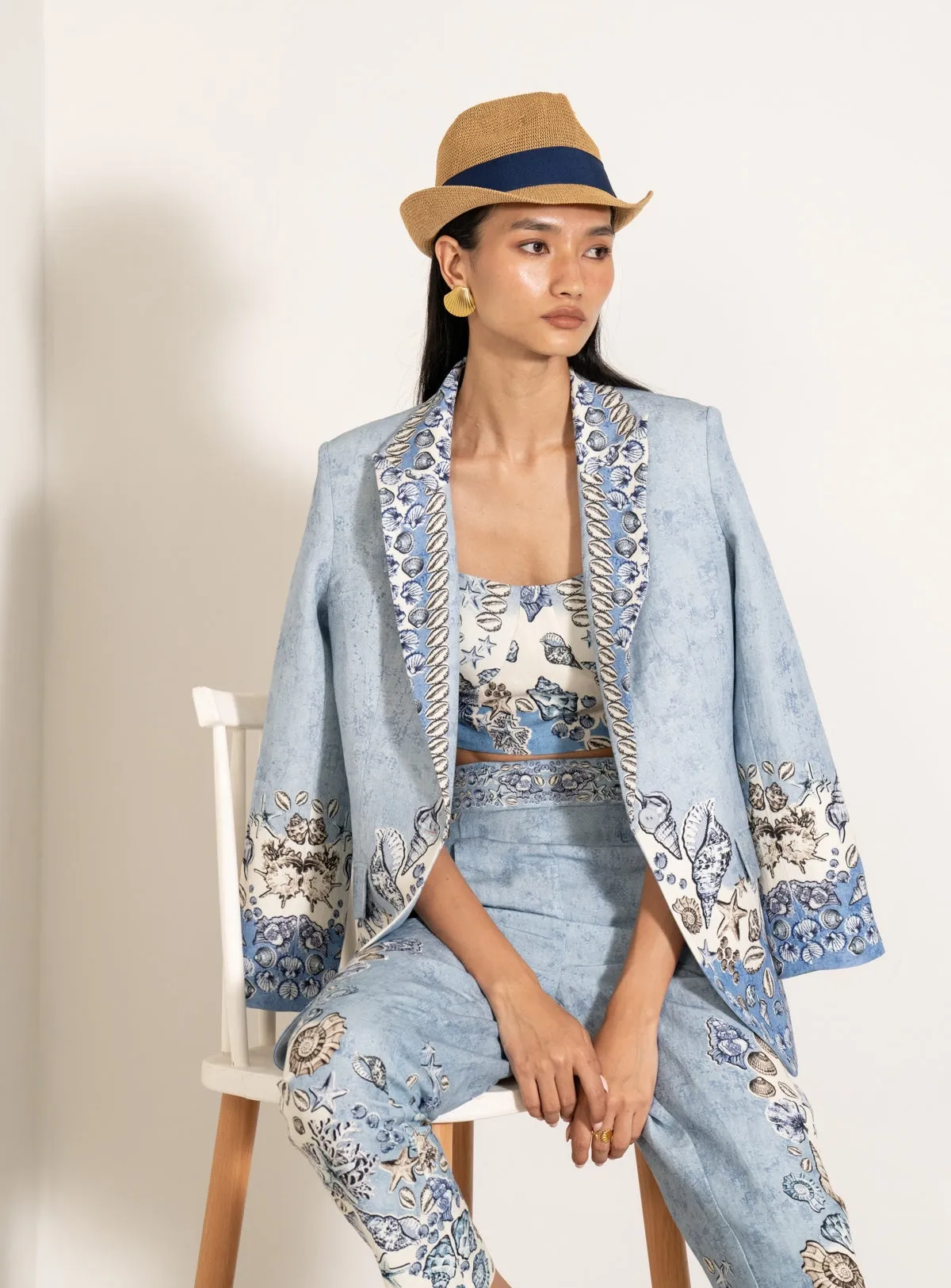Mira knotch collar jacket