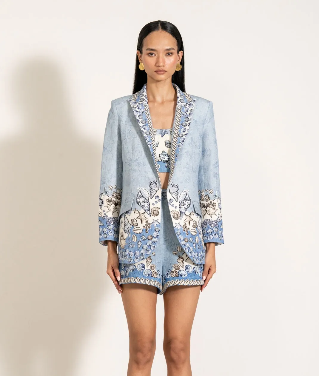 Mira knotch collar jacket