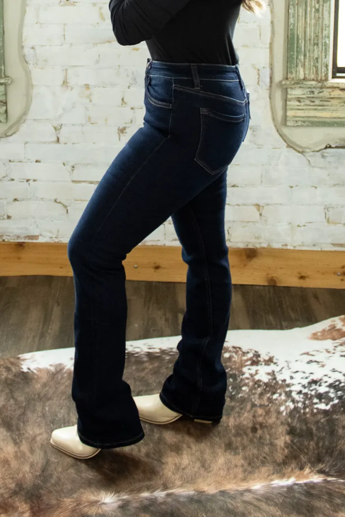 Miranda Mid-Rise Boot Cut Vervet Jean