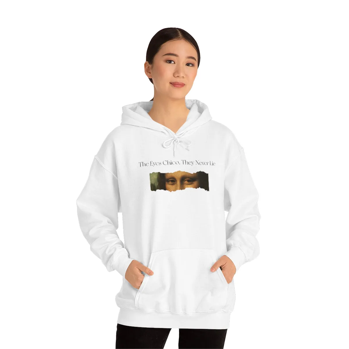 Mona Liesa-White Hooded Sweatshirt