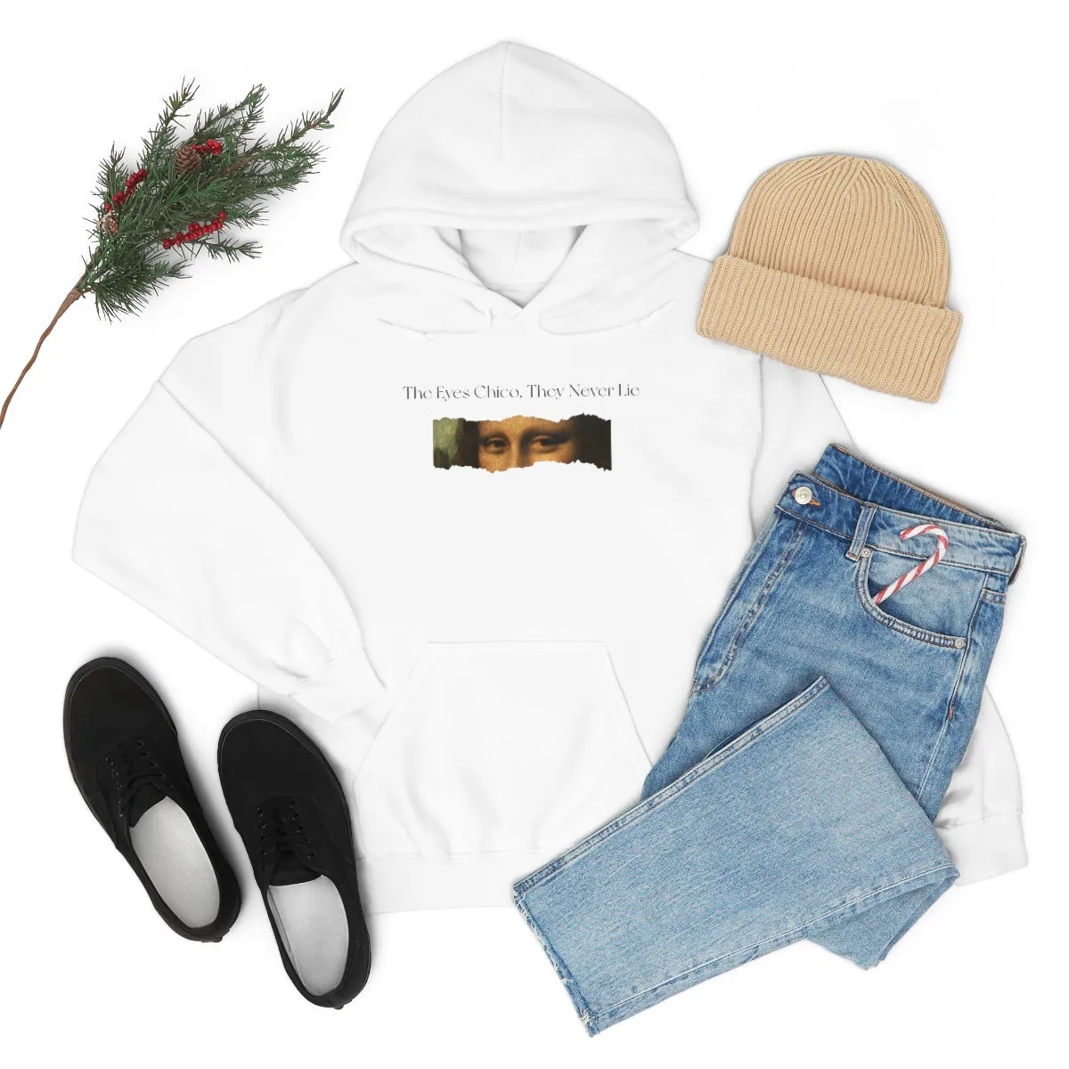 Mona Liesa-White Hooded Sweatshirt