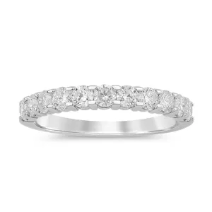 Multi Stone Ring with 3/4ct of Diamonds in 9ct White Gold