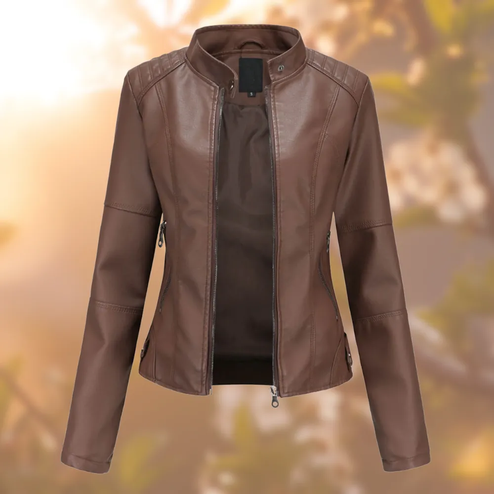 Nelle | Elegant Leather Jacket