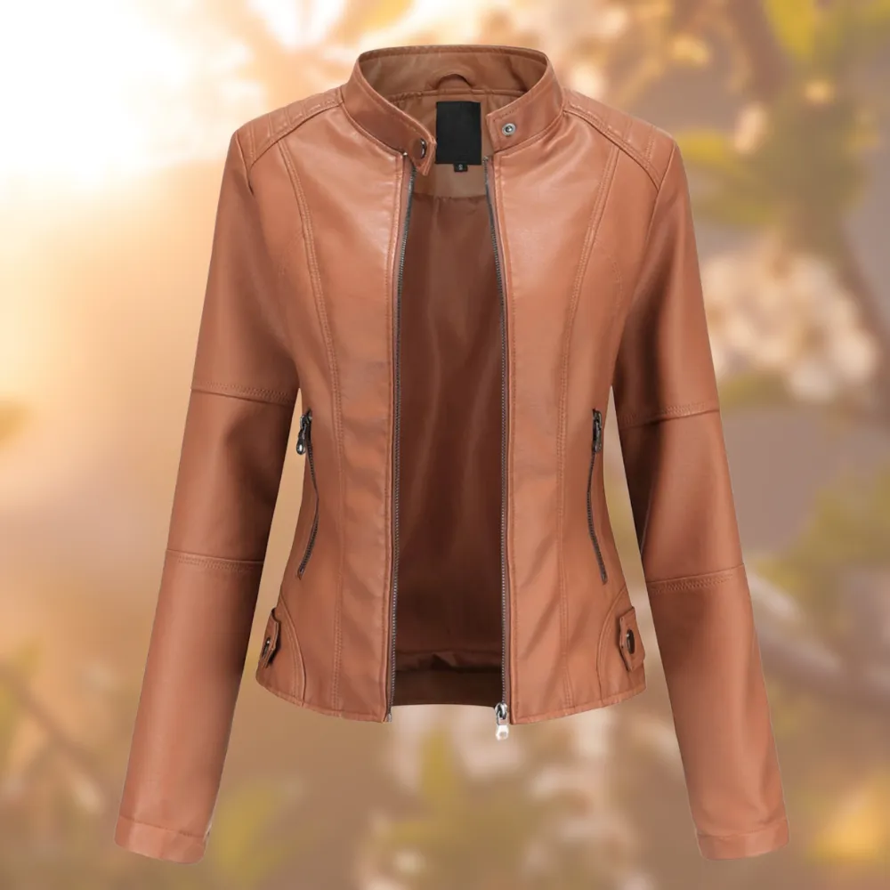 Nelle | Elegant Leather Jacket