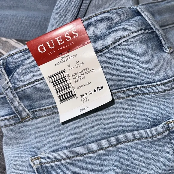 NEW GUESS Eco Lyllah Mid-Rise Bootcut Jeans  6/28