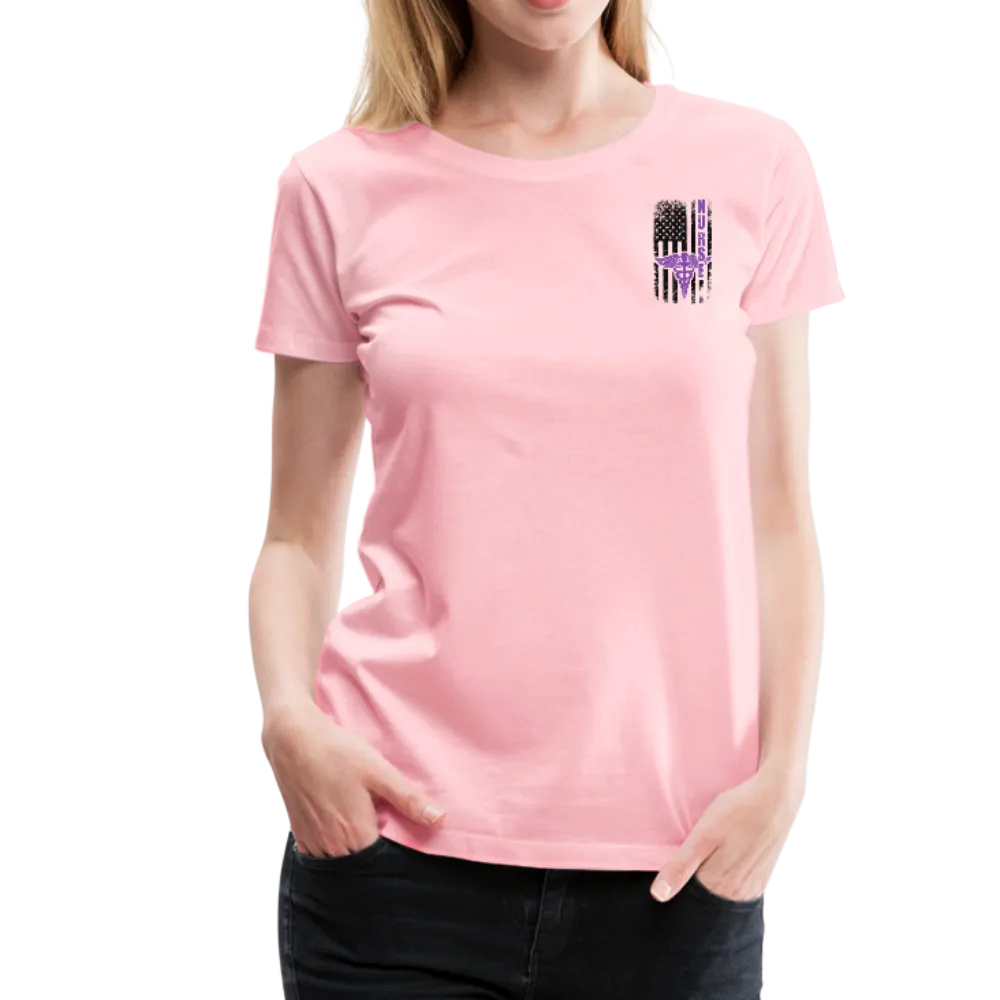 Nurse Flag Women’s Premium T-Shirt (CK1808) UPdated