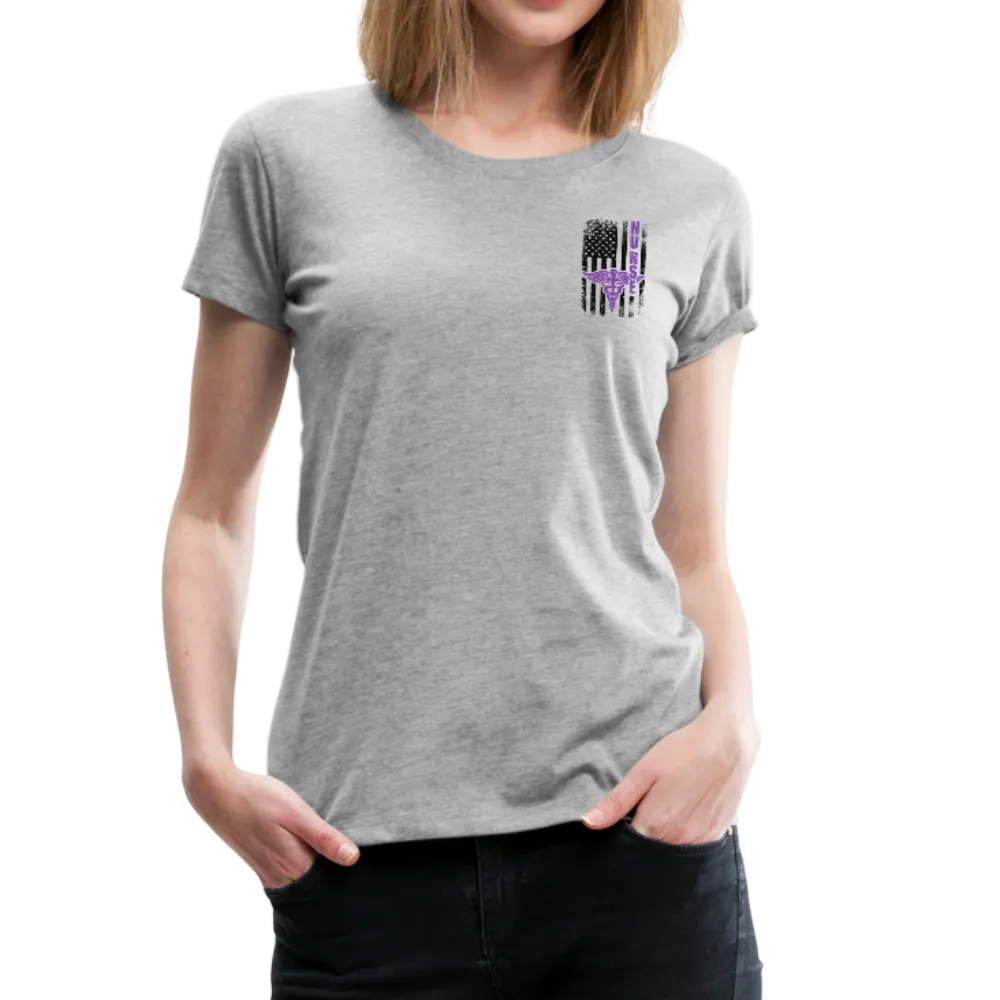 Nurse Flag Women’s Premium T-Shirt (CK1808) UPdated