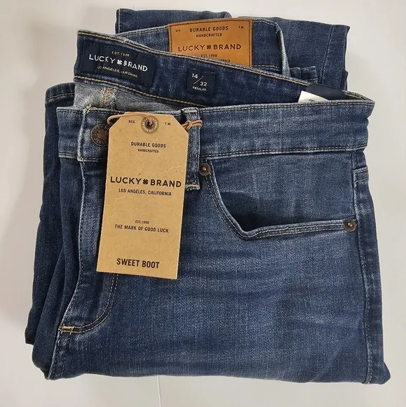 NWT LUCKY brand Boot Cut Jeans Womens Size 14 / 32