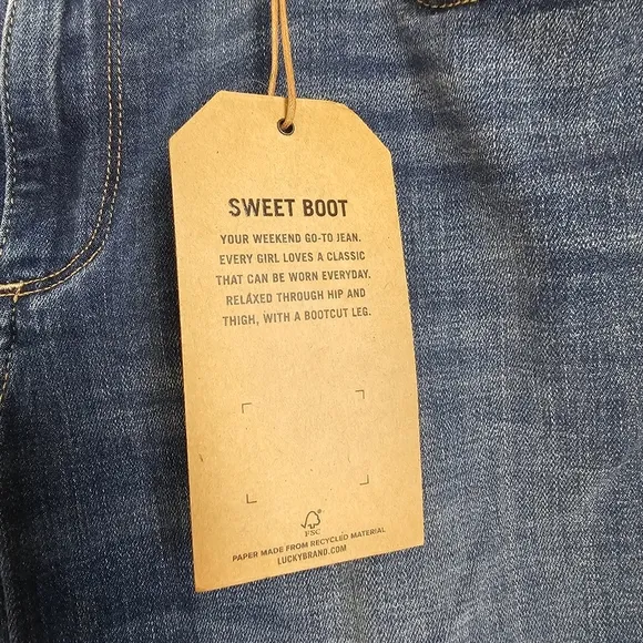 NWT LUCKY brand Boot Cut Jeans Womens Size 14 / 32