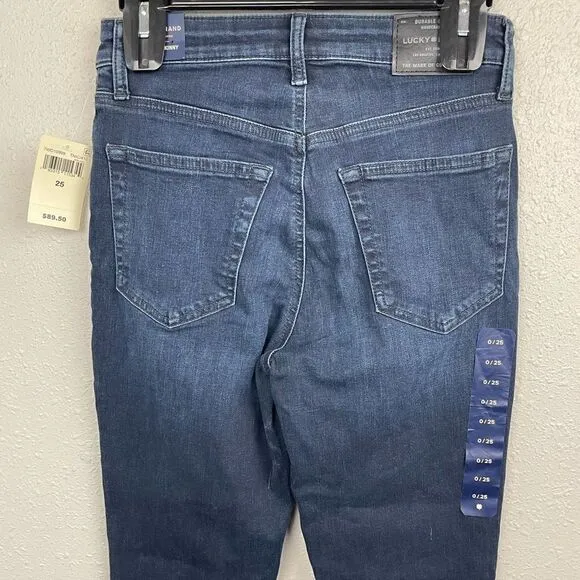 NWT Lucky Brand Bridgette Skinny High Rise Jeans Size 25