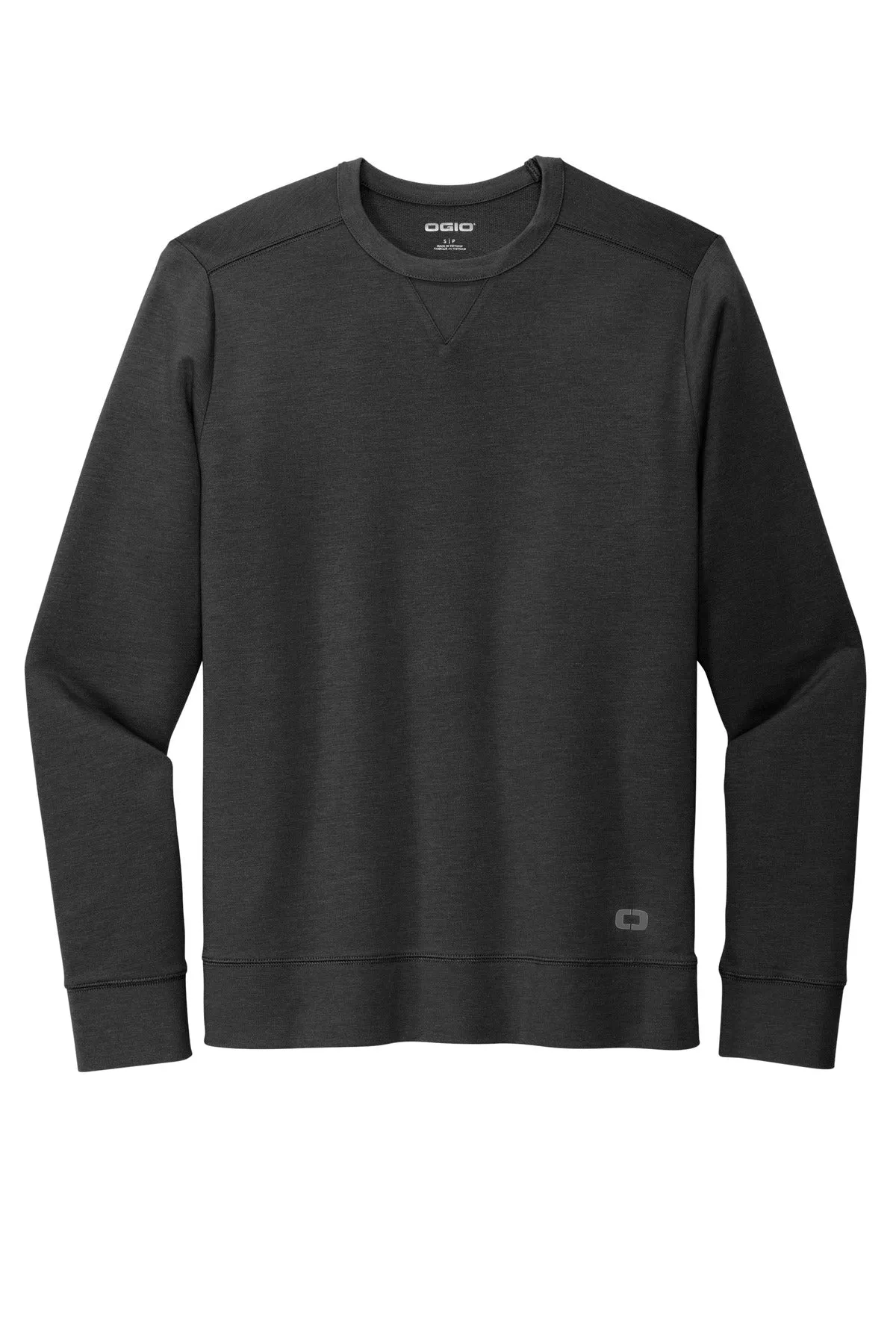 OGIO Luuma Flex Long Sleeve Crew OG825 Tarmac Grey Heather