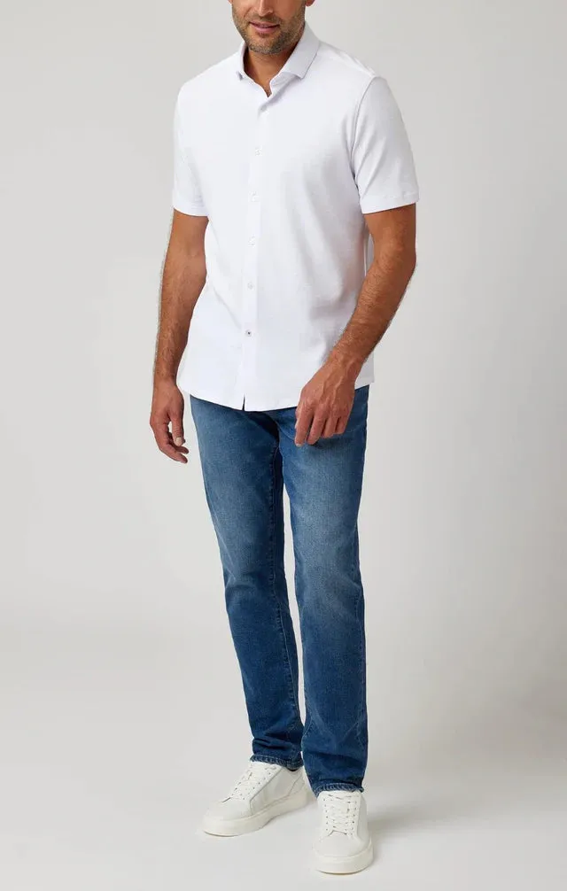 Origin Pique Short Sleeve - White